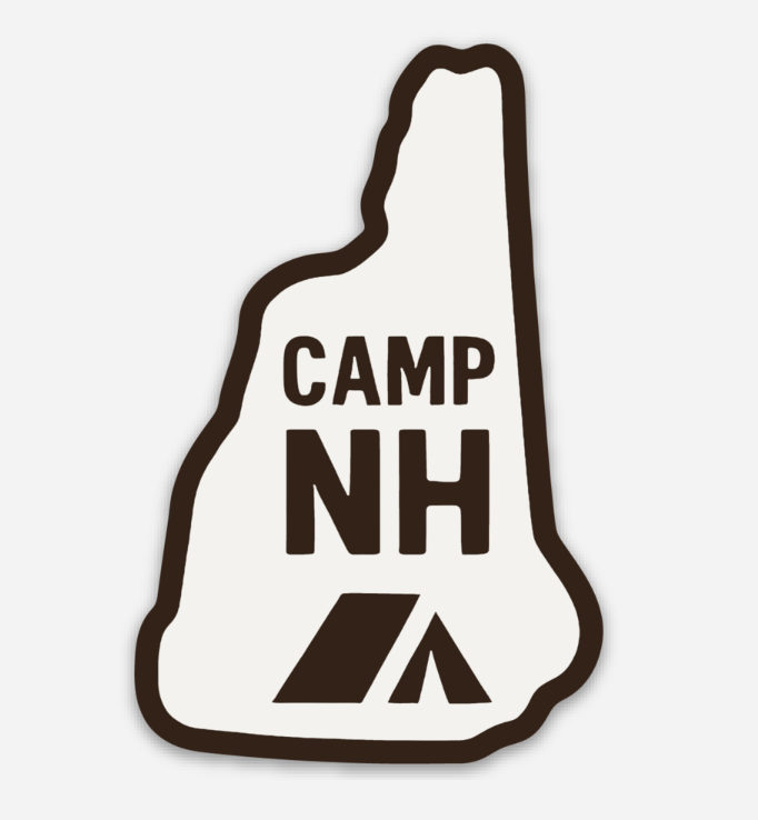 Camp NH Waterproof Vinyl Sticker – Support New Hampshire State Parks